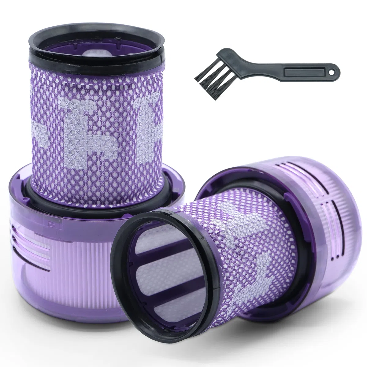 Filtro compatibile con Dyson V12 Slim/Detect – Set 2 Pezzi HEPA Lavabili e Riutilizzabili ad Alta Efficienza
