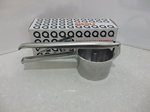 RISOLI' | RAVIOLCASA, Schiacciapassatelli in Alluminio Pressofuso Riciclato Brillantato, Schiacciapatate per Passatelli, Purè, Verdura, Made in Italy