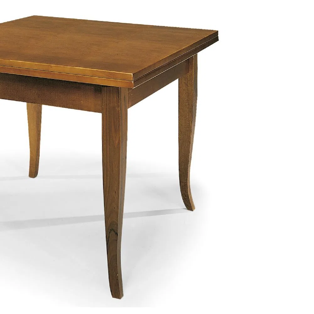 KONTE.DESIGN | Tavolo Allungabile a Libro in Legno Nobilitato 80x80 cm Santo Spirito- Design Italiano Made in Italy | Soluzione Salva Spazio per Sala da Pranzo o Cucina