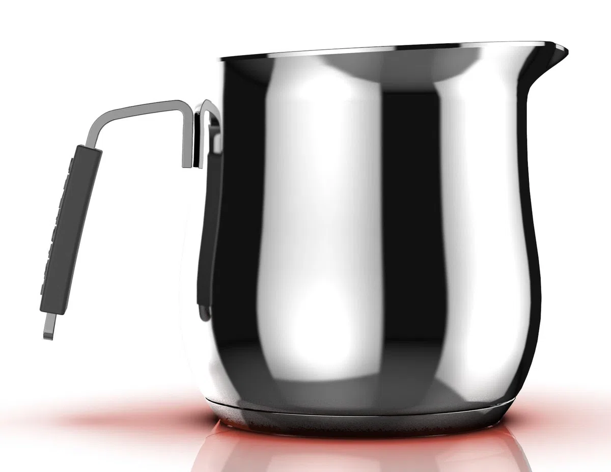 Lattiera Linea Dolcevita, Tazzine 2, 250 ML, Acciaio Inox 18/10, Officine Prandelli