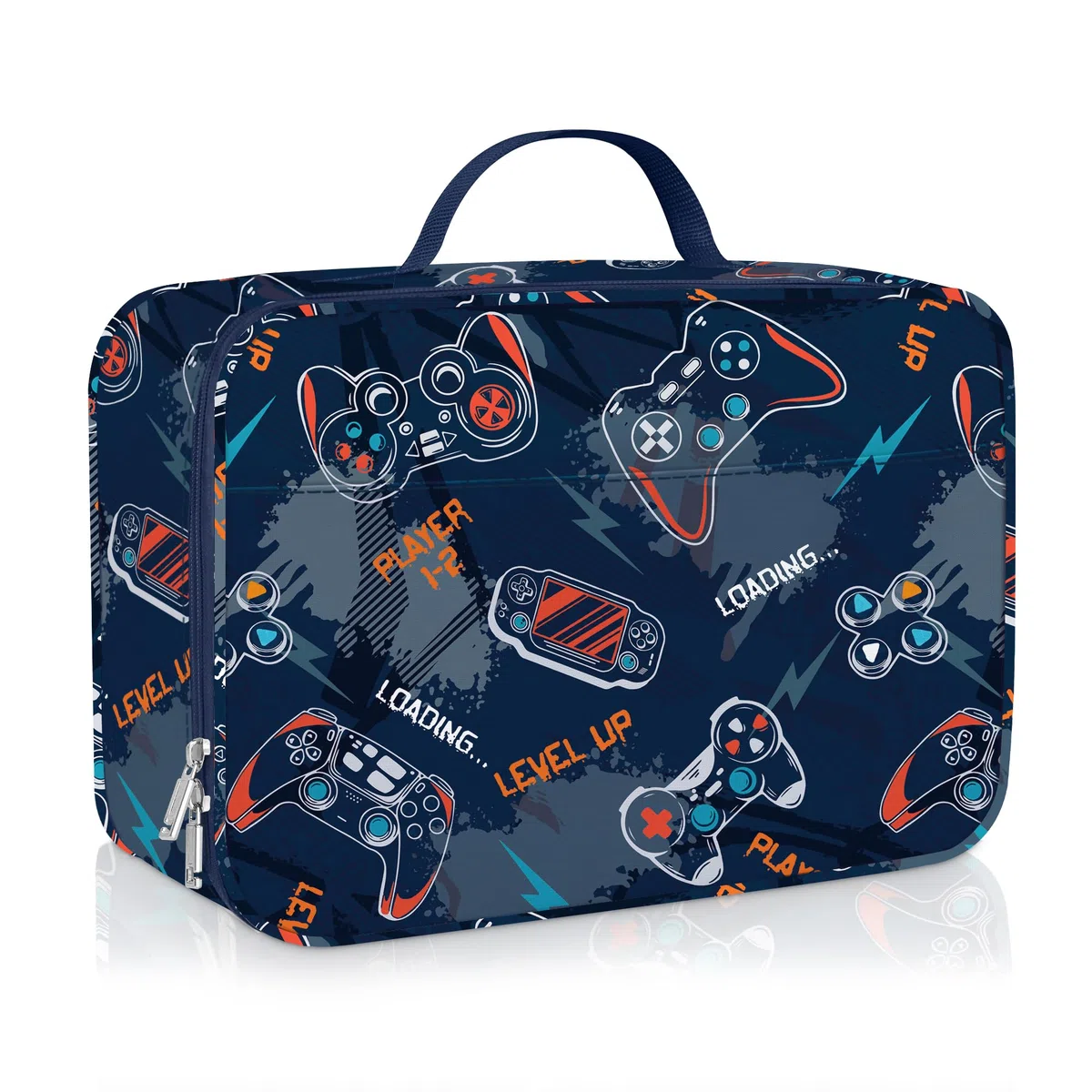 Clastyle Borsa Termica Porta Pranzo Bambini Scuola Giocatore Borsa Frigo Piccola Ragazzo Portatile, Joystick per Videogiochi