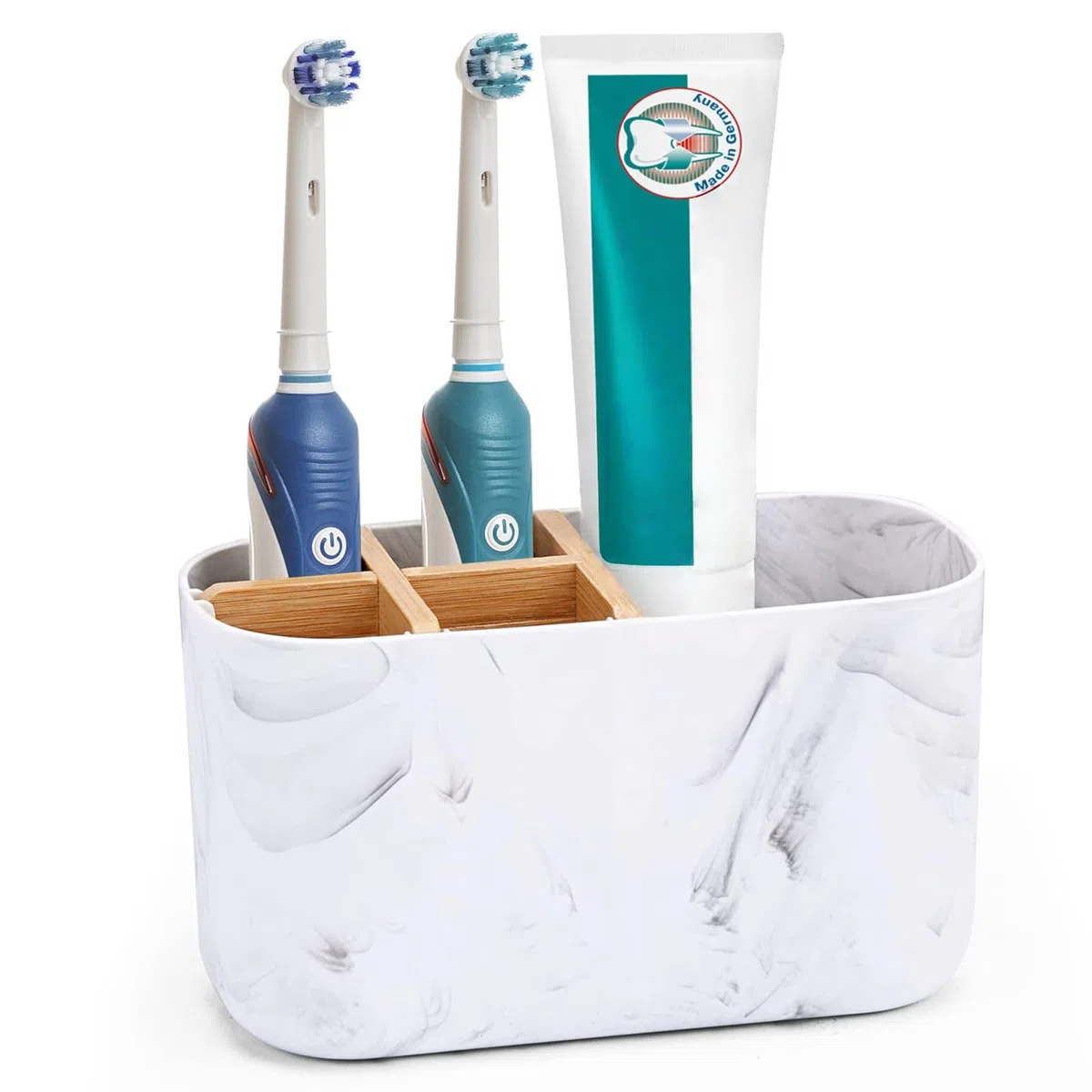 Portaspazzolini da bagno Organizer con 5 scomparti per spazzolino elettrico, portadentifricio per lavabo, organizer da bagno Portaspazzolini da bagno (Style C)