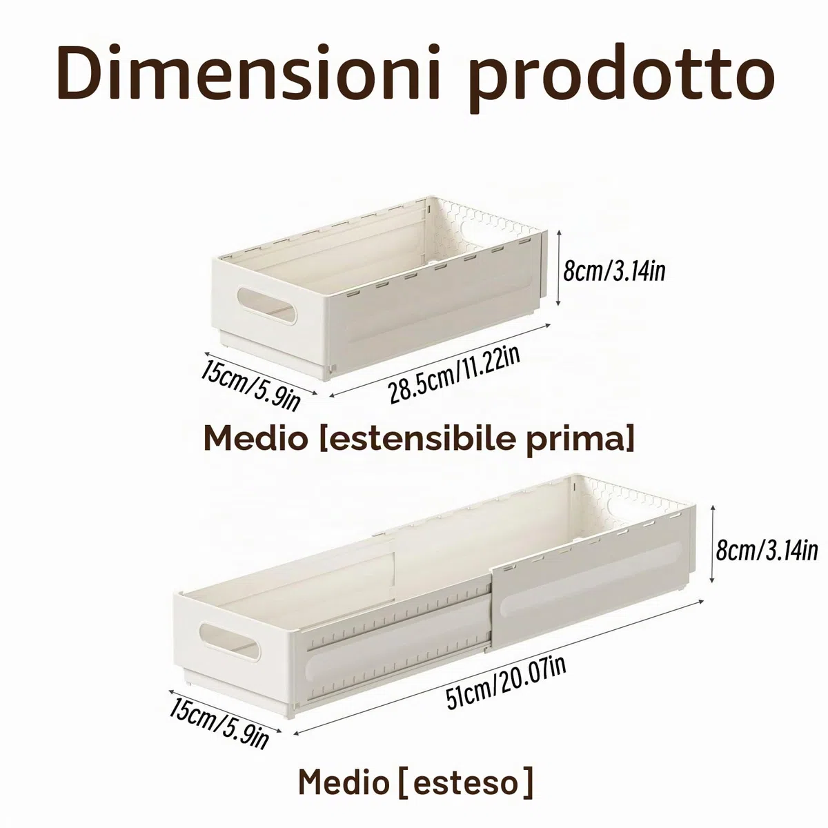 Set di 2 organizer estraibili per armadio, base stretta per scaffale da cucina per lavello, bagno e armadio a parete - scaffale multifunzionale salvaspazio