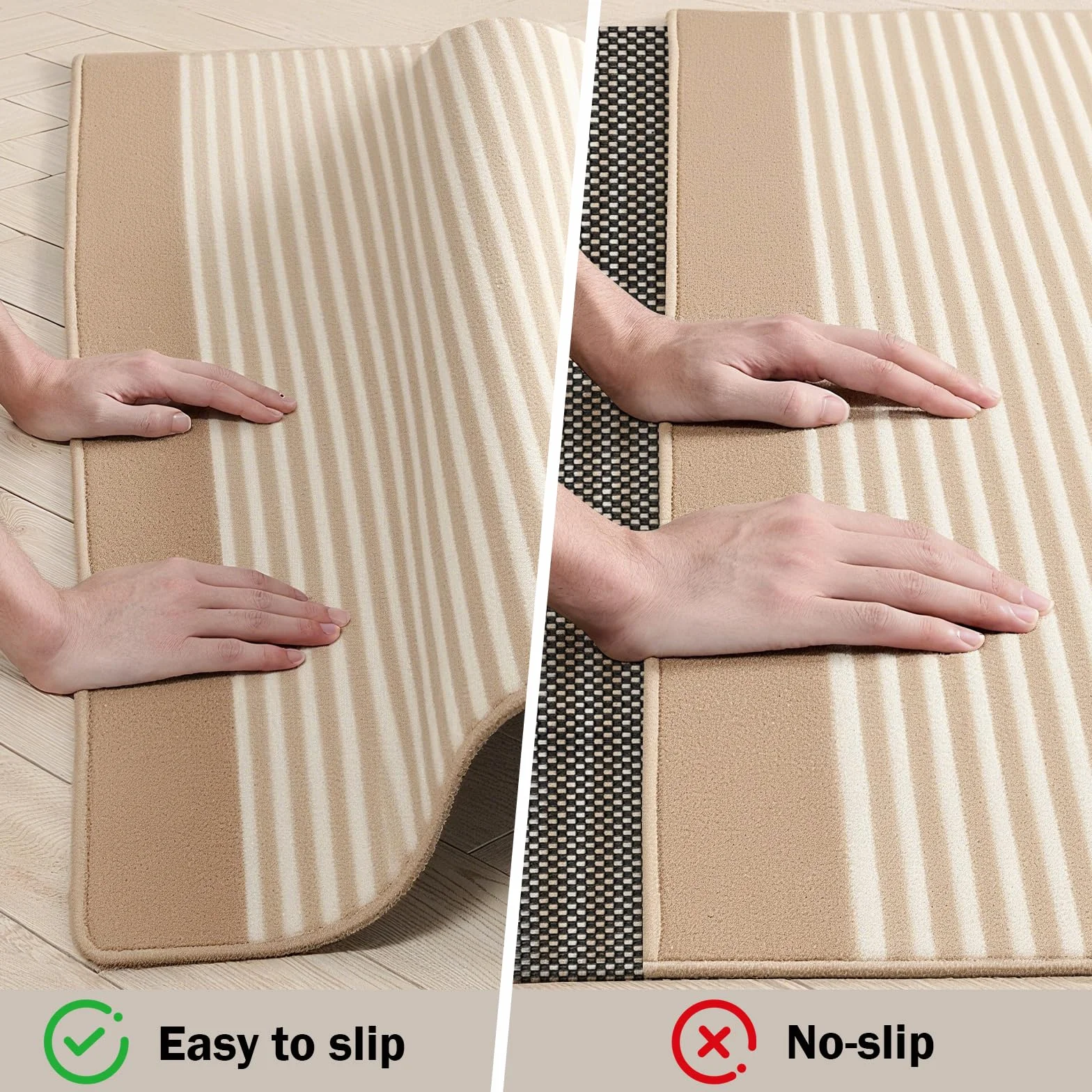 Sottotappeto Antiscivolo, 80 x 130 cm Antiscivolo per Tappeti, PVC Tappetino Multiuso Tagliabile, Sottotappeto Protezione per Moquette, Cassetti, Ripiani, Materasso, Divano