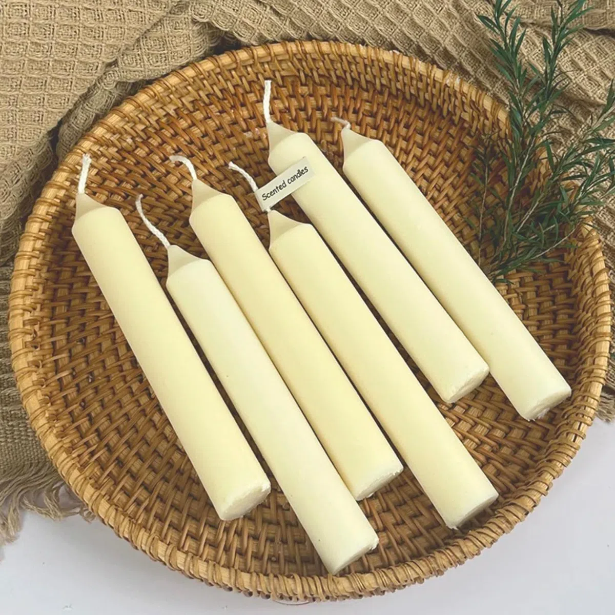 Stampi in silicone a cilindro lungo a 6 fori, stampo per fare candele a pilastro, stampo a cilindro lungo per candele di cera, fabbricazione artigianale fatta a mano