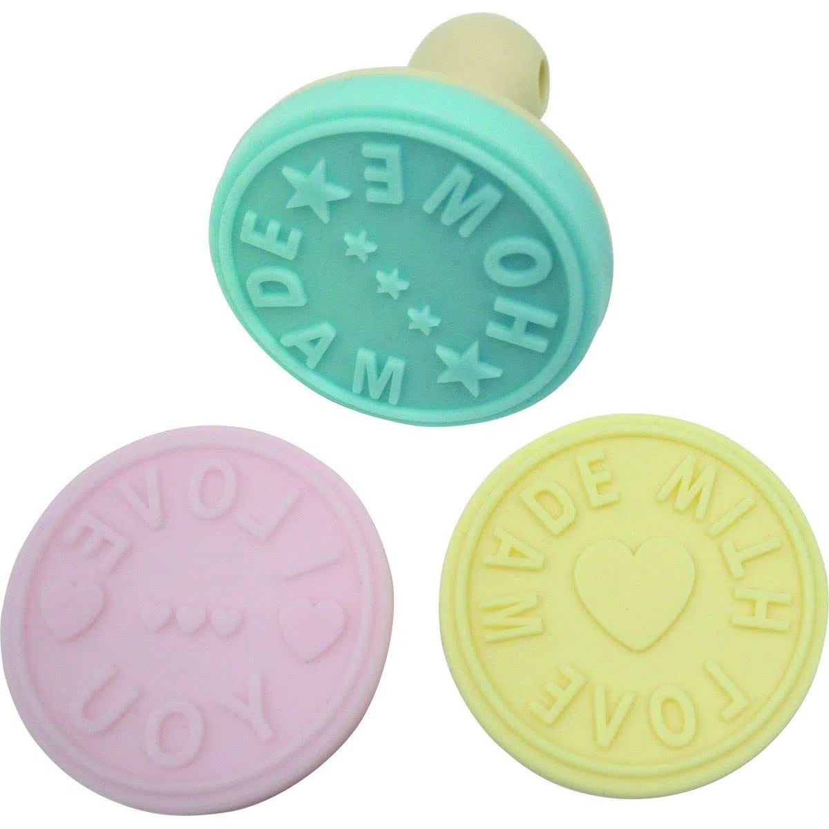 Zenker FCK44812 Silicone, 3 Pezzi, Timbro per Biscotti, 6x6x7cm