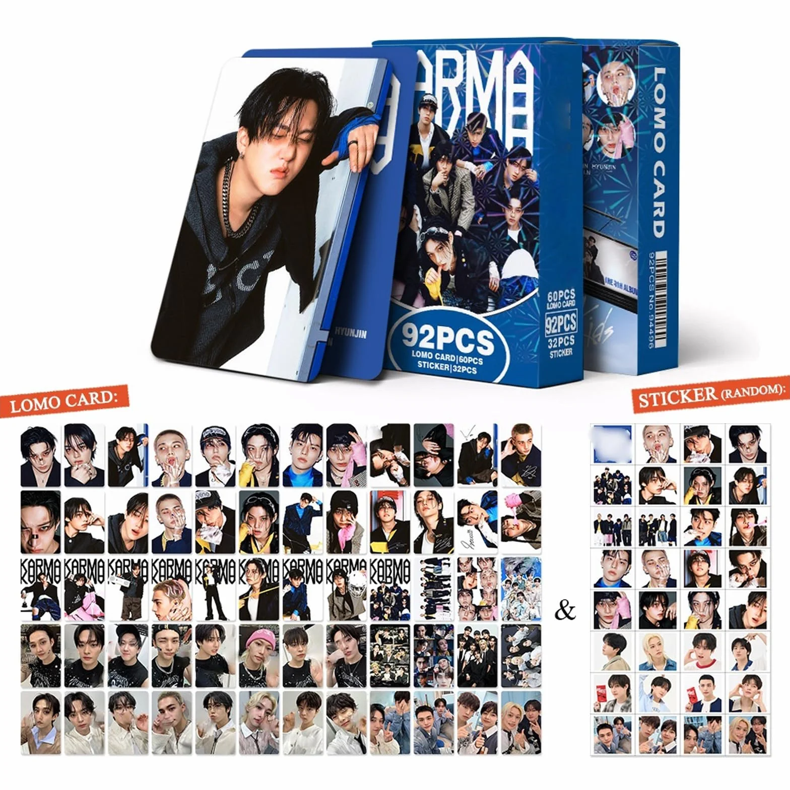 Yuto Album fotografico, 92 pezzi, album Karma Photo Cards Karma lomo card regalo Lomo Cards Merch per ragazzi e ragazze