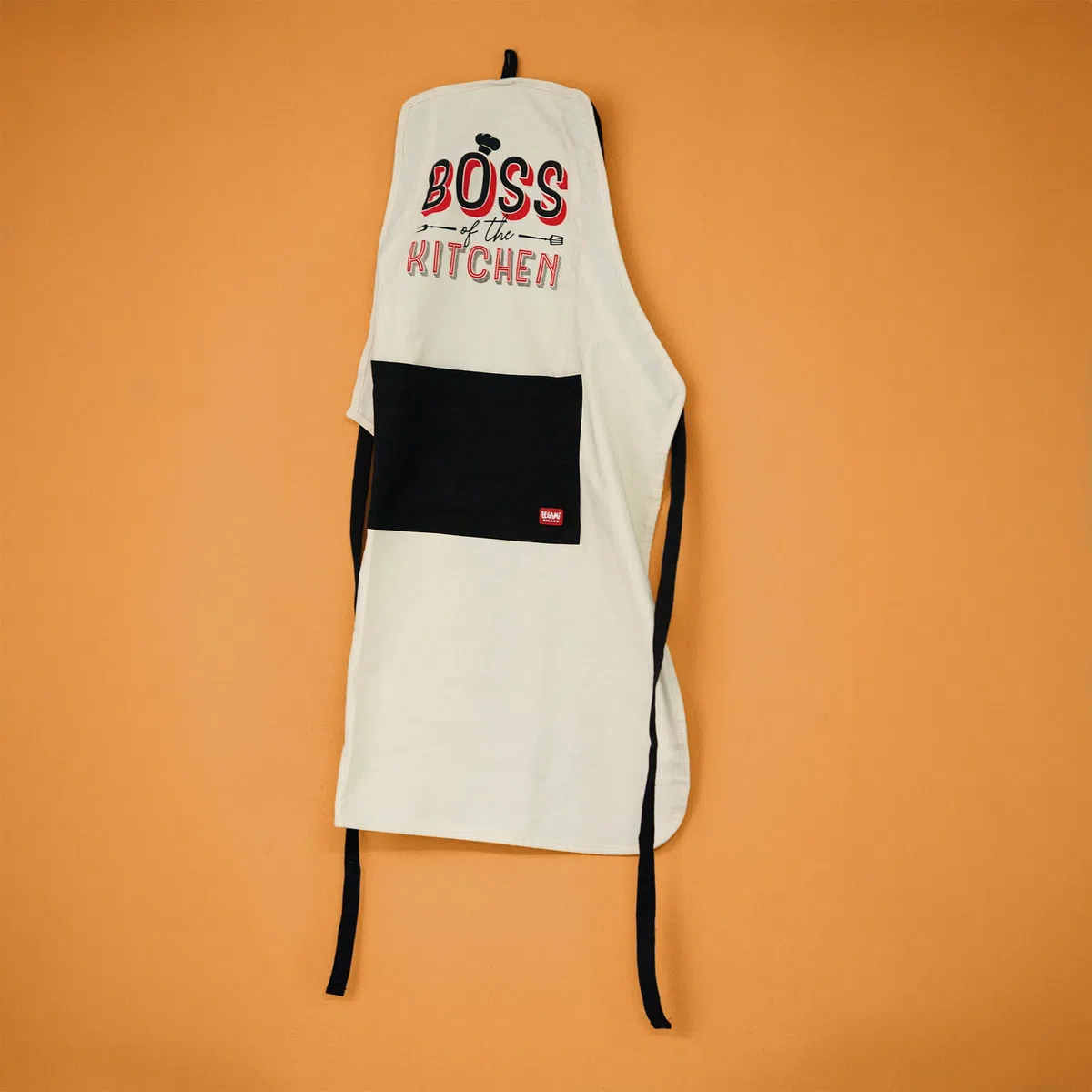 Legami - Grembiule da Cucina Uomo Donna, Super Chef, Tasca Frontale, Regolabile, Taglia Unica, Lavabile in Lavatrice, Dimensioni 56 x 76 cm, Tema Boss of The Kitchen