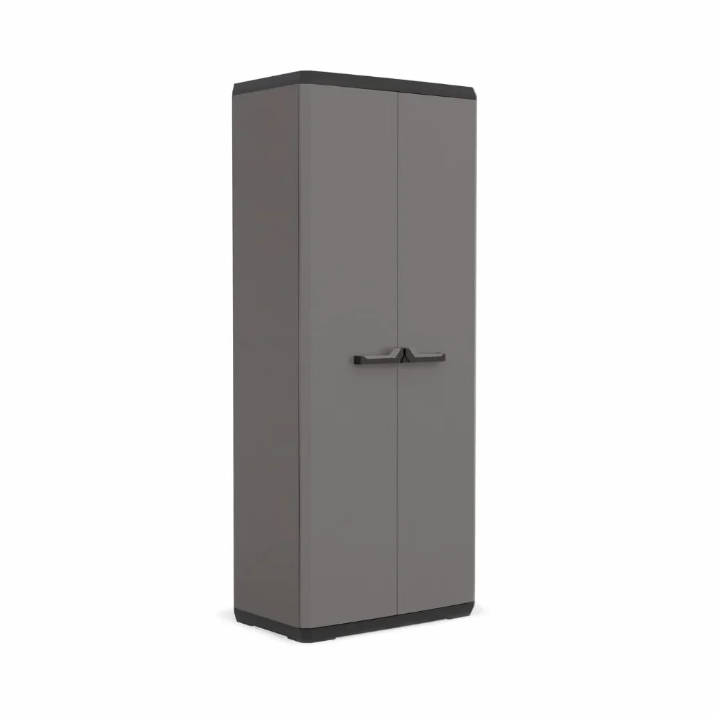 Keter Armadio Alto Più, Realizzato in plastica, Colore Grigio, 68 x 39 x 166 centimetri