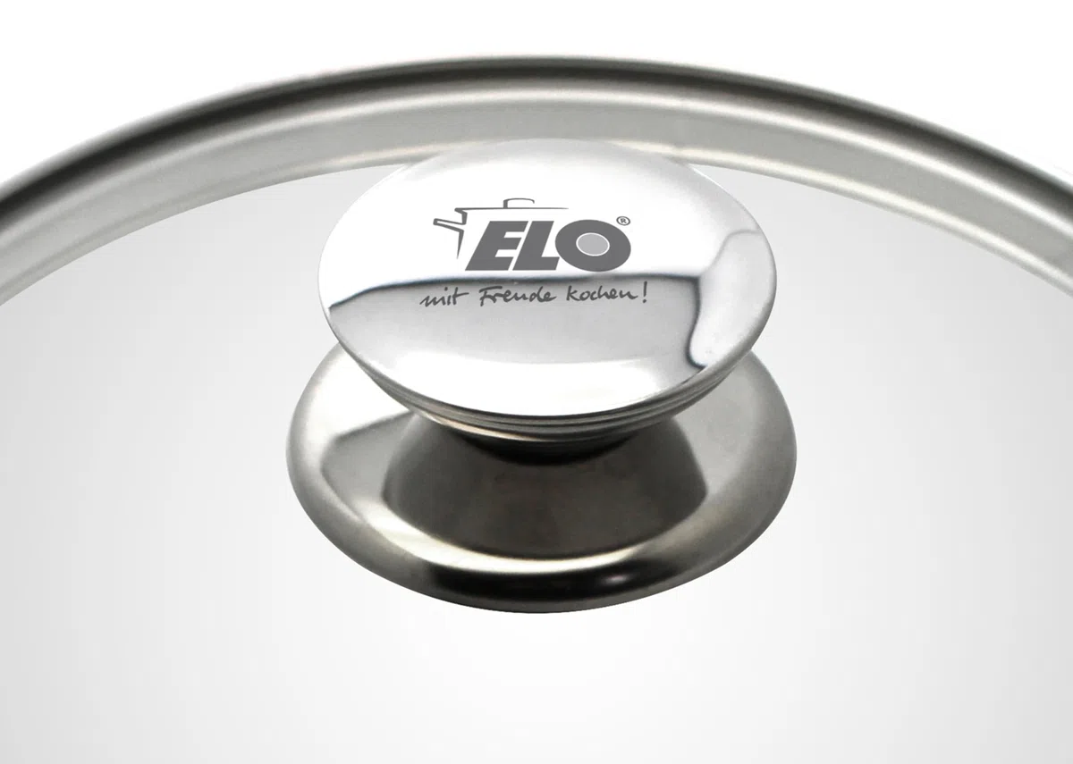 ELO 73033 Galant - Coperchio in vetro con bottone in acciaio INOX, 32 cm