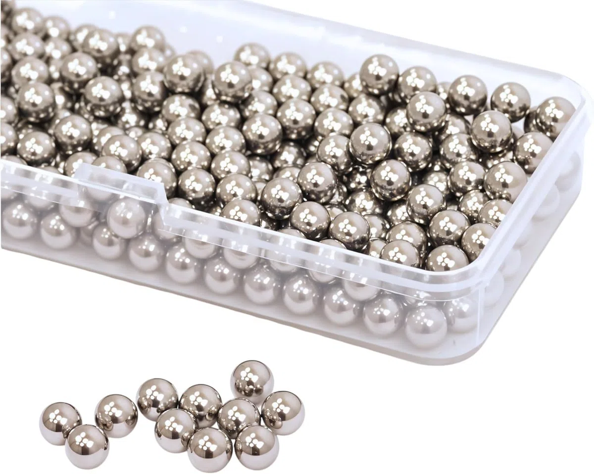 Hartem - Confezione da 250 Sfere di Precisione in Acciaio Inox per la Miscelazione di Vernici Modellanti Acriliche o Vernici per Aerografo | Misura 5 mm (0.20”)