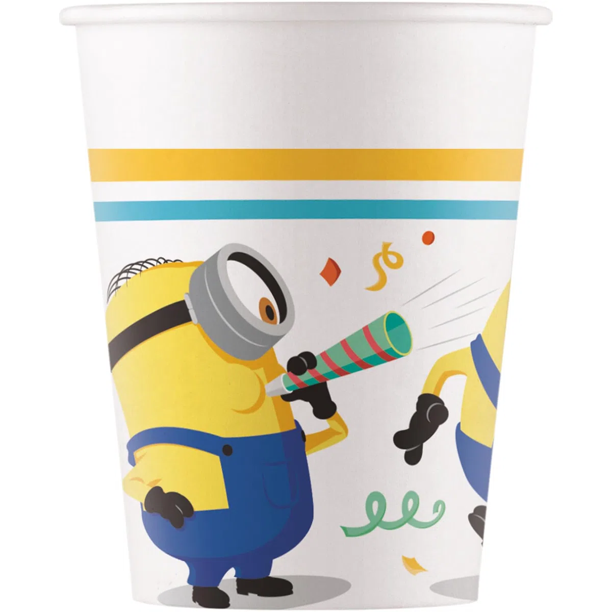 Procos 10137423 - Set per feste S Minions: Rise Of Gru, set da 52 pezzi, 16 piatti, 16 bicchieri, 20 tovaglioli, stoviglie usa e getta, stoviglie per feste, decorazione da tavolo