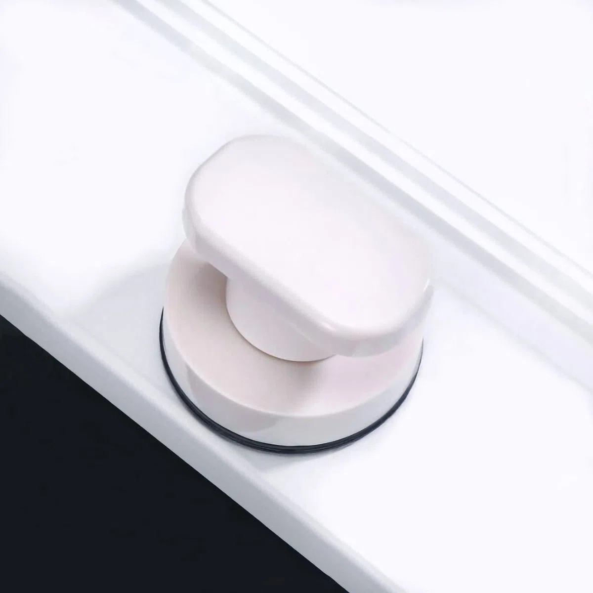 KAFENDA Mini Forte Ventosa Specchio di Vetro Maniglia Della Porta Vasca Da Bagno Doccia Maniglia Cassetto Della Cucina Maniglia Ventosa Porta del Bagno Frigorifero Ventosa non porosa (Bianco)