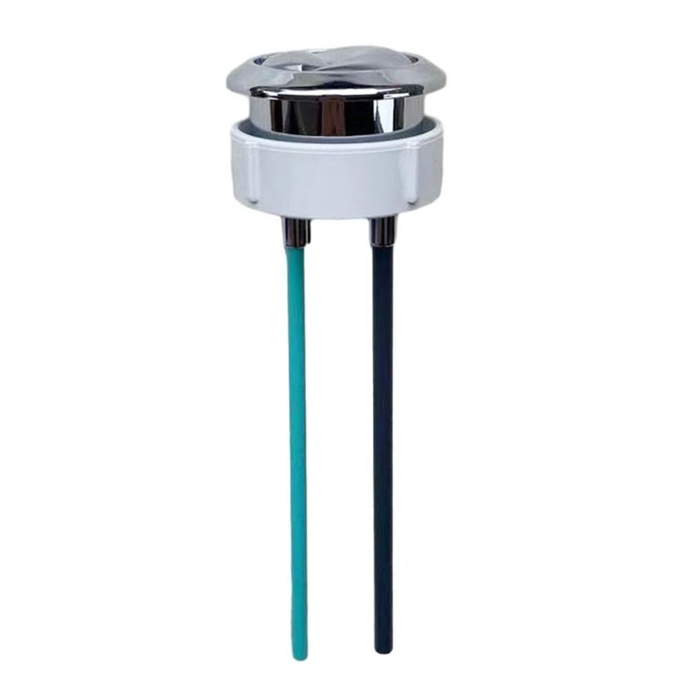 Pulsante di scarico doppio per WC Geberit, asta regolabile in argento (38 mm)