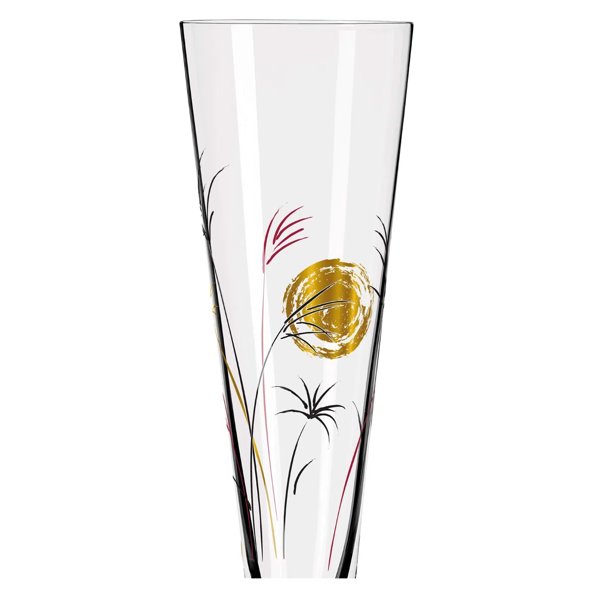 Ritzenhoff 1071013 Bicchiere da champagne 200 ml - Serie Goldnacht No. 13 - Nobile pezzo di design con oro vero - Made in Germany