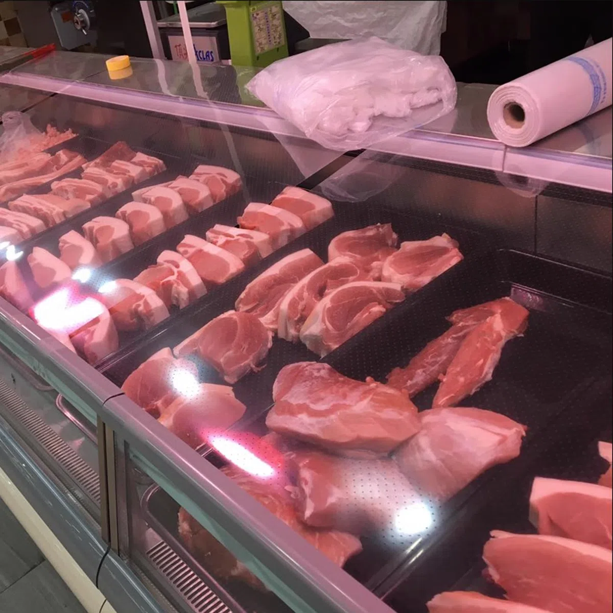 Tenda A Rullo in Plastica Trasparente - Copertura per Alimenti,Tenda Avvolgibile per Congelatore Vetrina Armadio Frigorifero Supermercato,Multi-Taglie Personalizzabile (W120xH150cm)