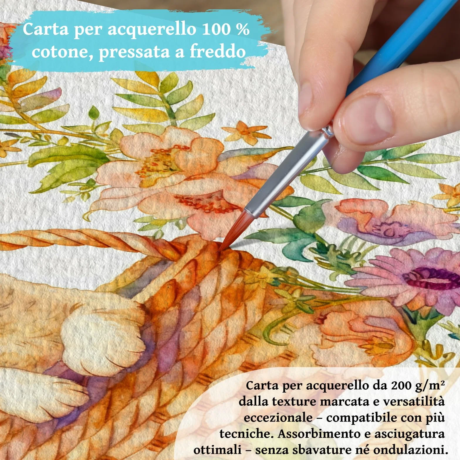 Elfew 2 Libri da Colorare ad Acquerello per Adulti A5, 30 Disegni Unici
