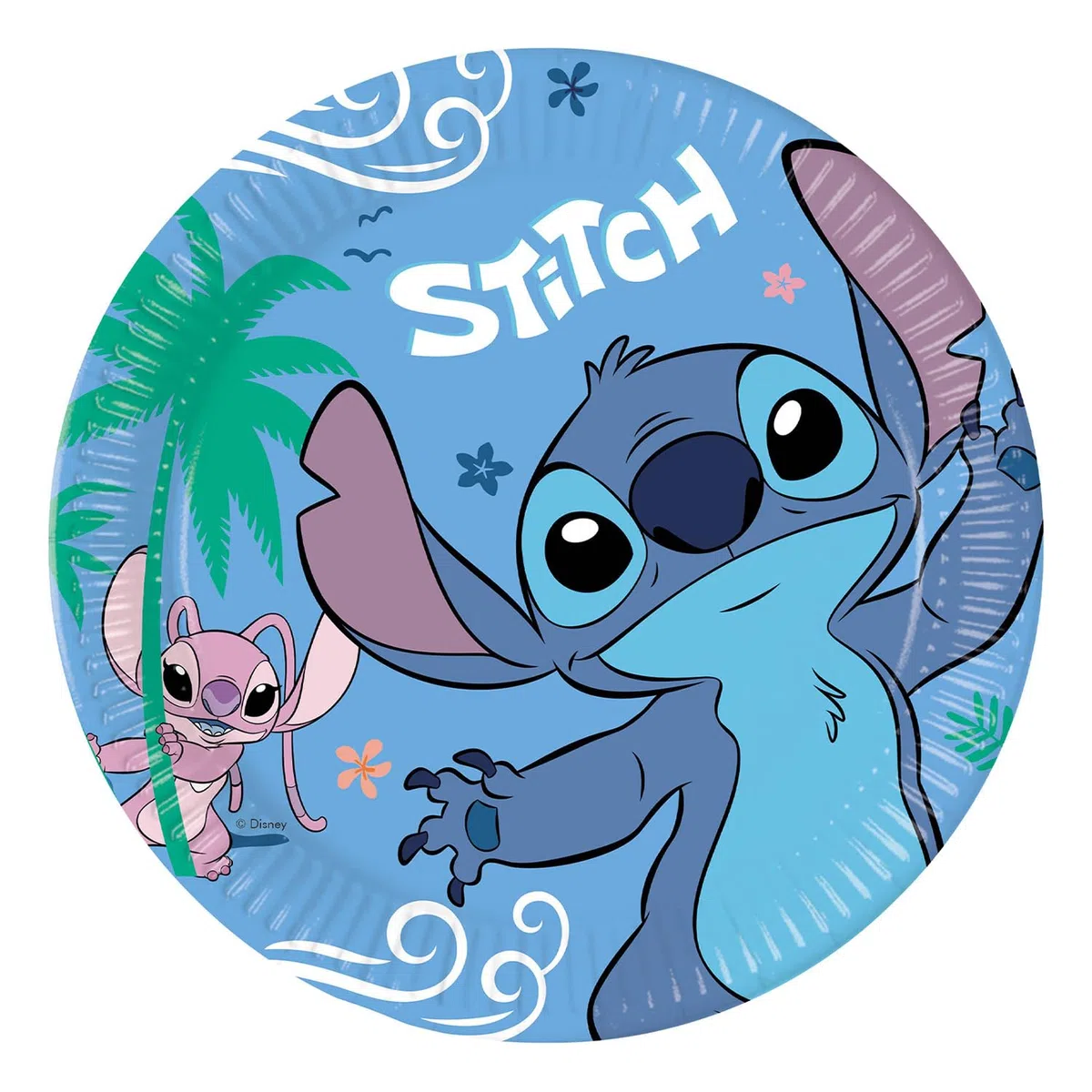 Procos - Set da festa Stitch and Angel, set di stoviglie da 52 pezzi per feste di compleanno per bambini o feste a tema, decorazione della tavola