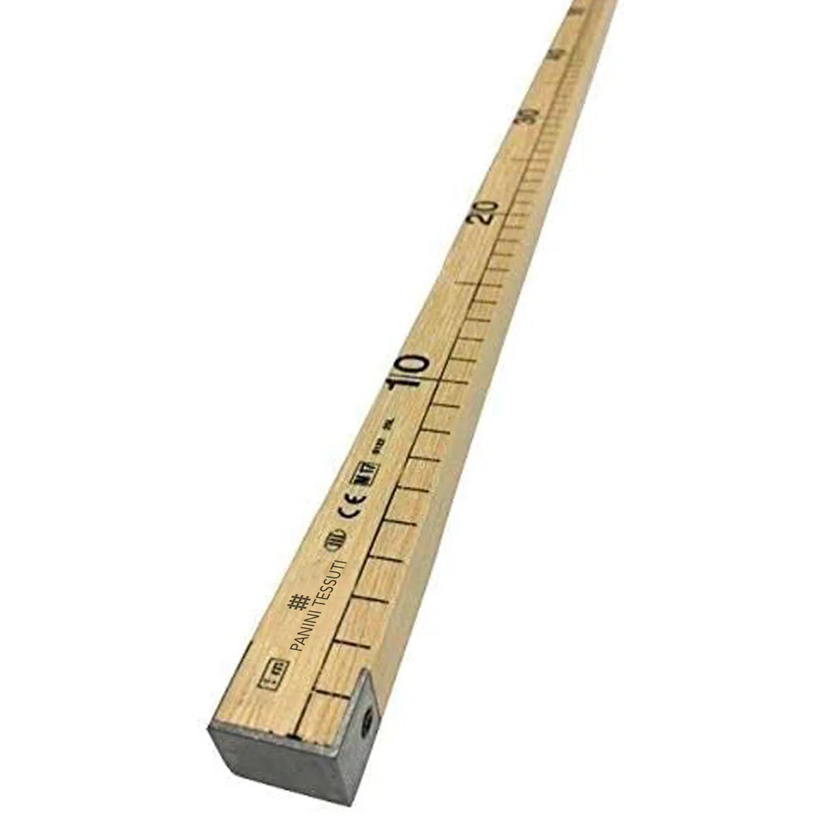 Righello, strumento di misura, metro asta legno per sarto, professionale, lunghezza 100 cm, 1 mt Ideale per lavori di sartoria, patchwork, homemade, per misurare con facilità i tuoi tessuti.