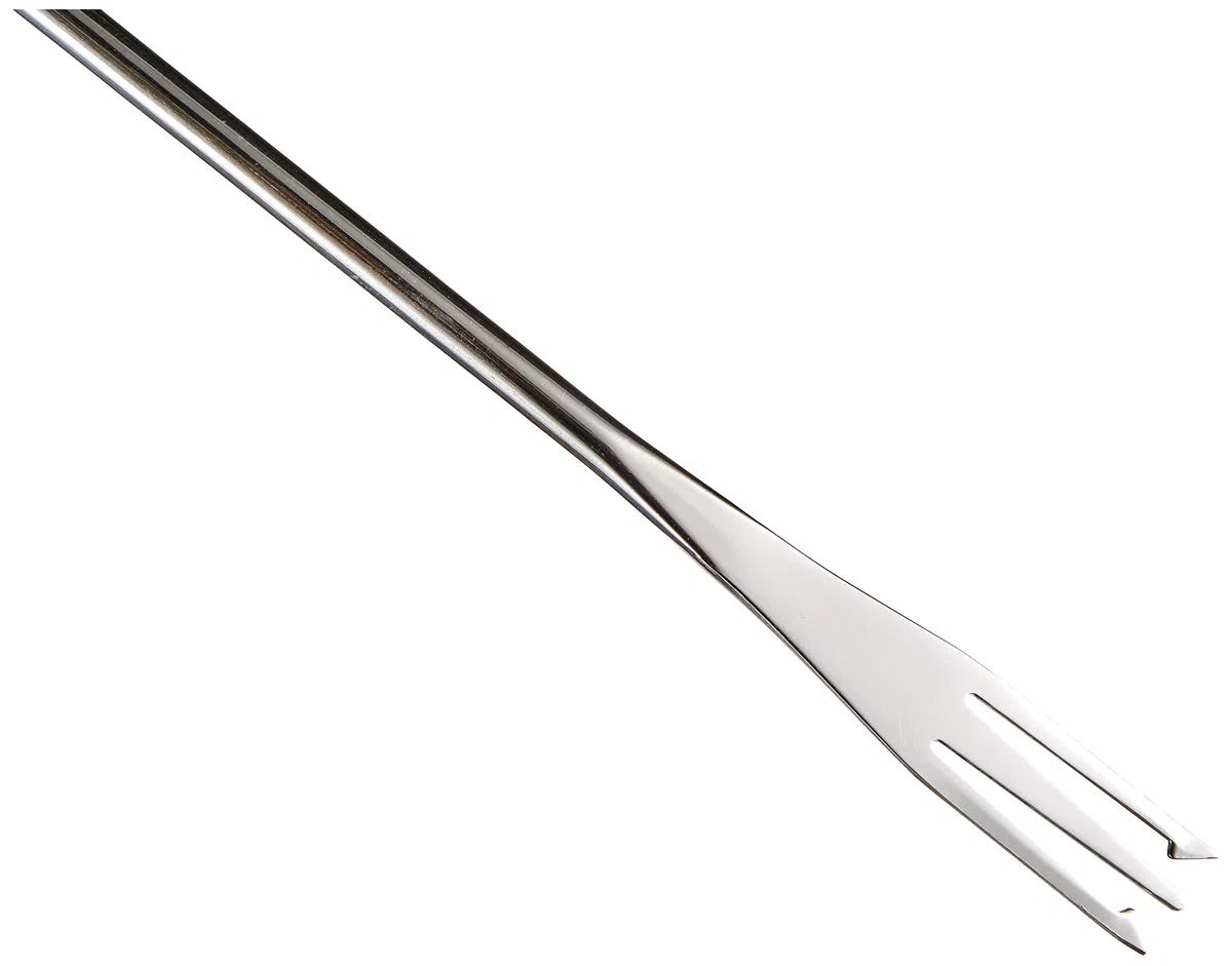 Kuhn Rikon 32099 - Forchette per fonduta di Formaggio/Carne, in Legno di ciliegio, 4 Pezzi