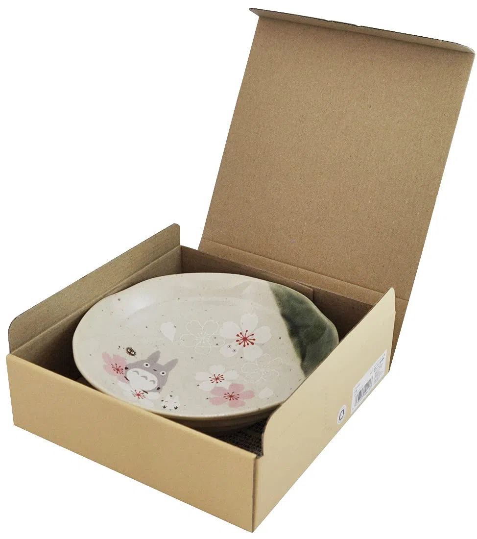 Studio Ghibli via Bluefin My Neighbor Totoro Traditional Japanese Dish Series – Piatto da insalata/ciotola [Sakura/Cherry Blossom] – Merchandise ufficiale Studio Ghibli (modello: CHMD2-A)
