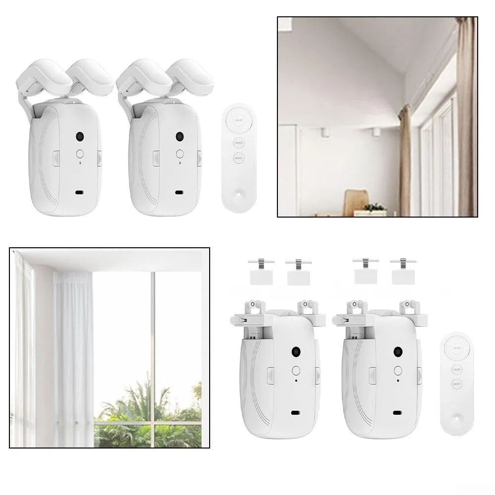 Apri tende automatico intelligente, con telecomando elettrico, per casa e ufficio (1 palo romano)