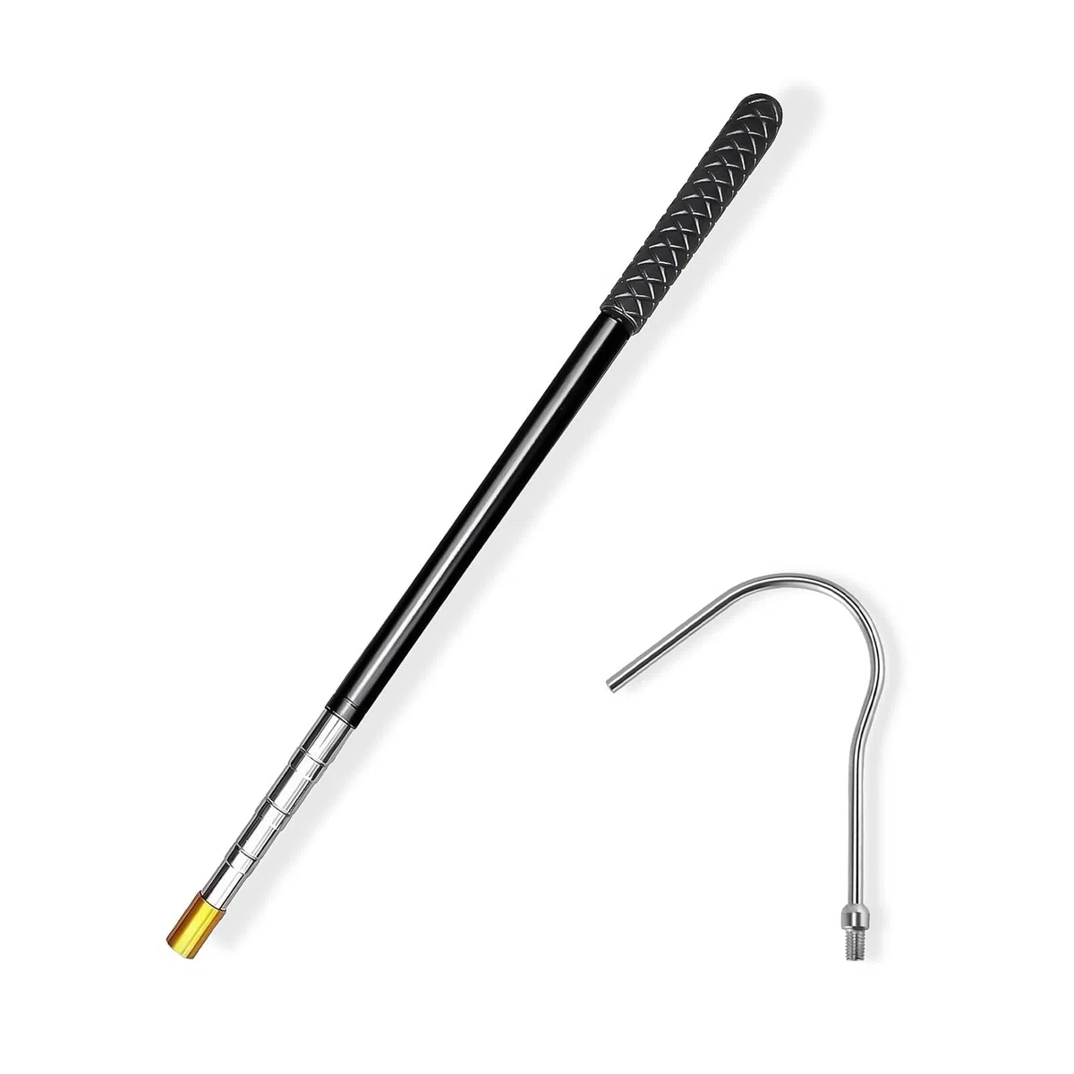 Apri Asta per Tenda da Sole, Asta per Tende da con Gancio, Asta di Trazione Multifunzionale, Gancio Retrattile in Acciaio Inox per Il Campeggio e la Casa