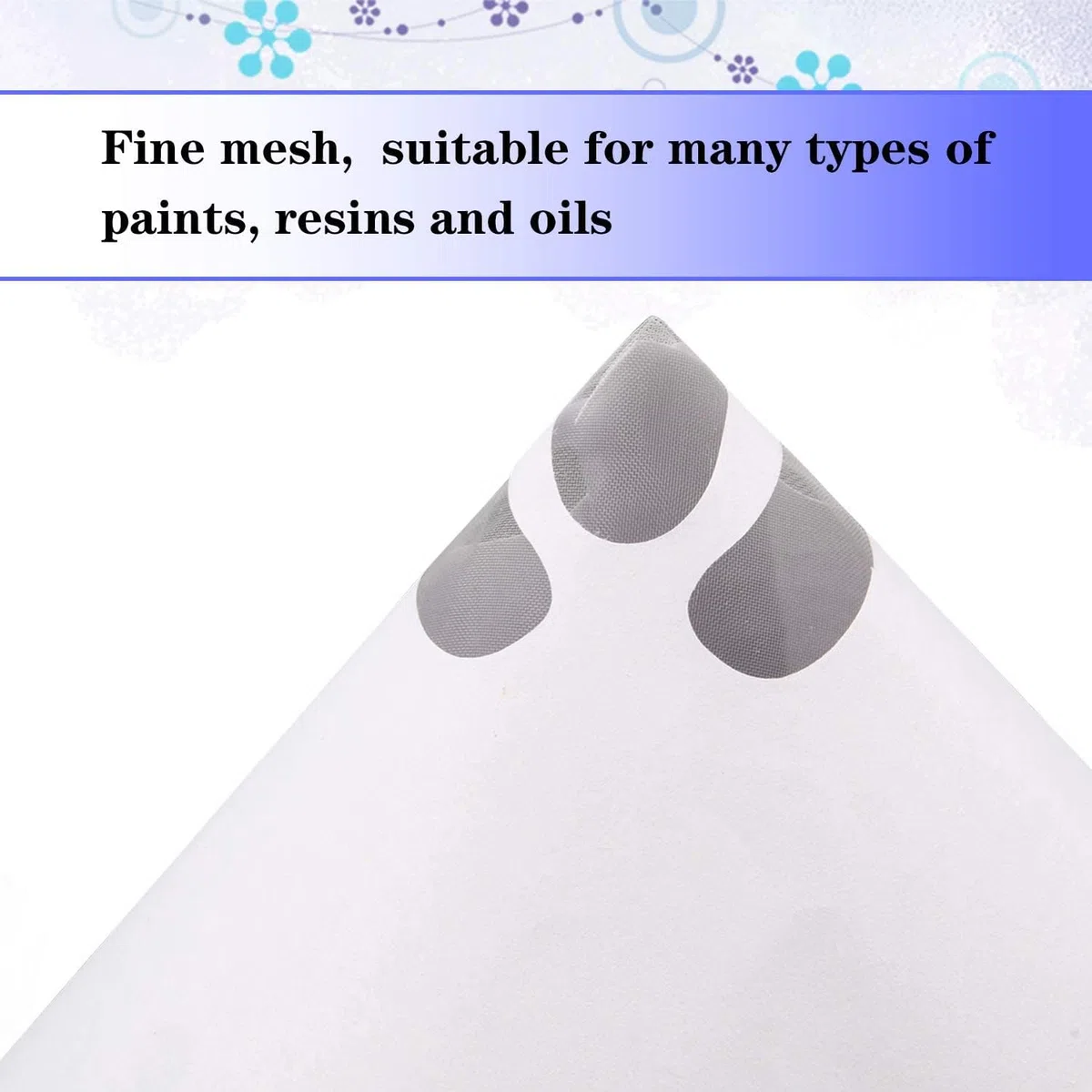 JANYUN 100 filtri per vernice, 190 micron in resina, per pittura a spruzzo automobilistica, per pittura a spruzzo automobilistica, per pittura artistica, filtro a olio per cottura con filtro in