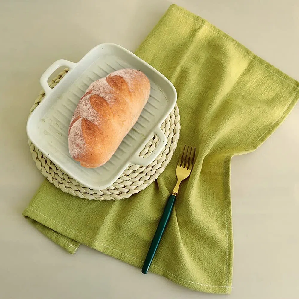 RANJIMA Tovaglioli in Lino, Tovaglioli Stoffa 6 Pezzi, Tovaglioli in Lino Lavabili Riutilizzabili, Cotone Tovaglioli in Tessuto per Decorazione da Tavolo, Matrimonio, Cena, caffè, San Valentino