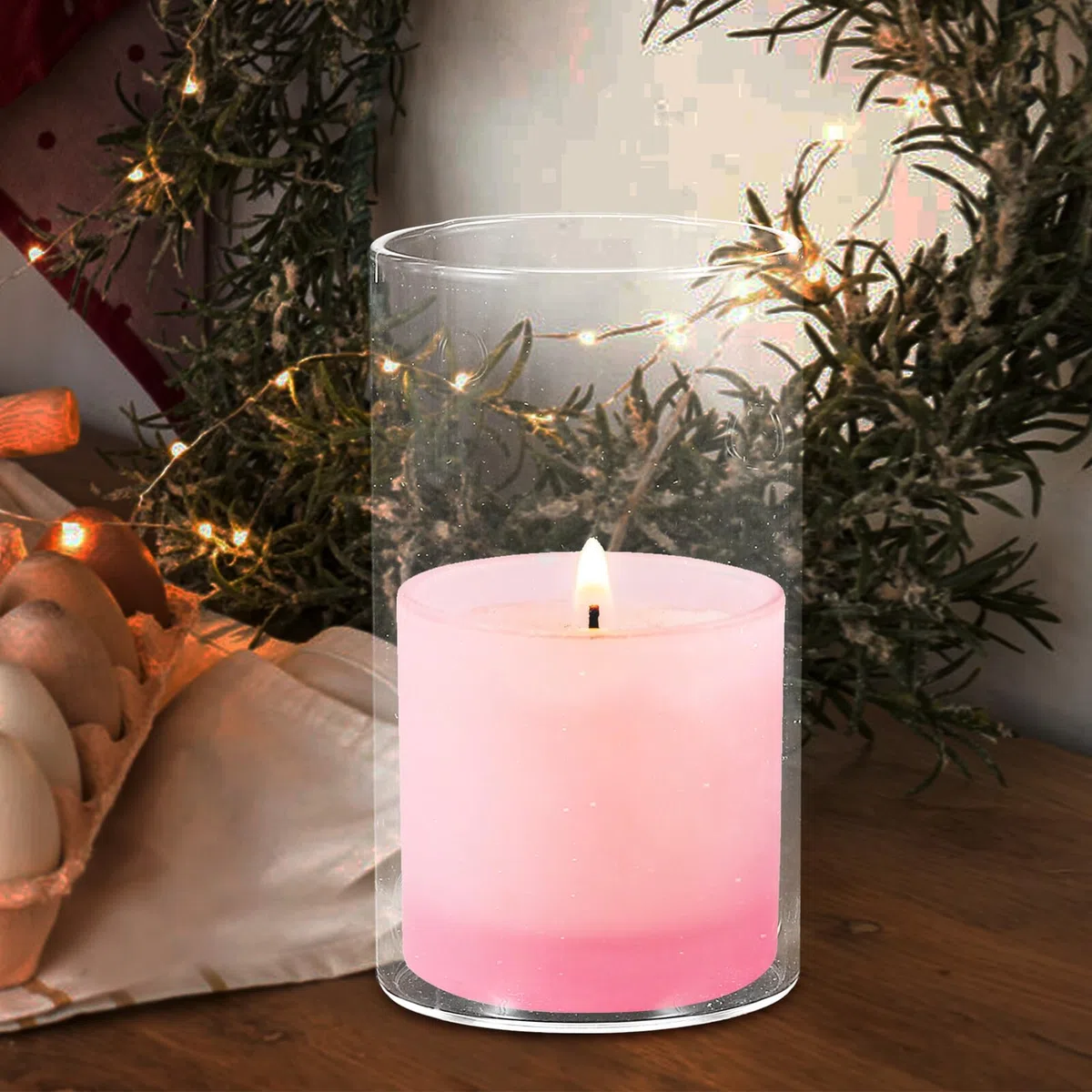 3 Pezzi Portacandele Cilindrici in Vetro Trasparente Antivento Porta Candele Colonna per Decorazioni Casa Matrimonio e Feste Dimensioni Miste