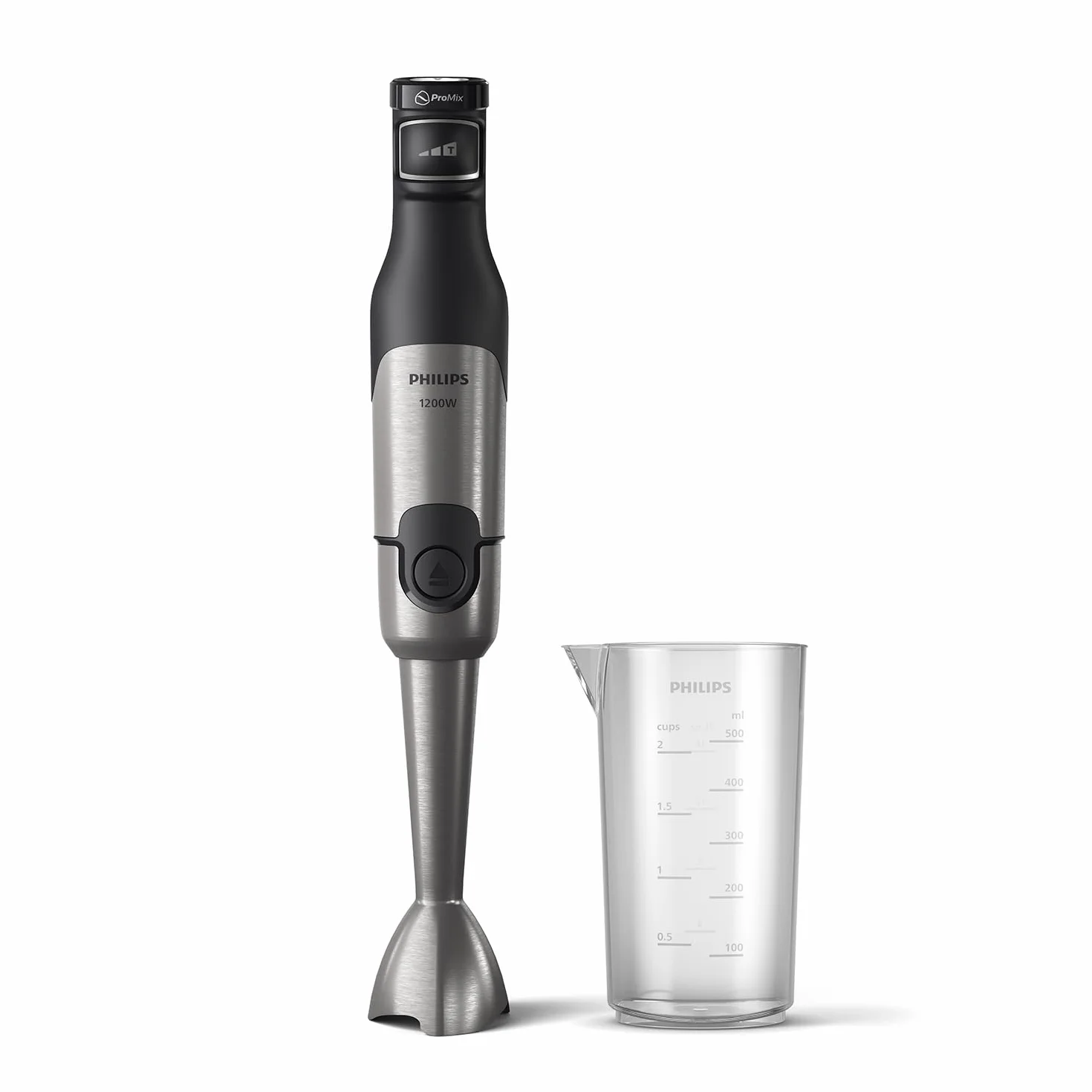 Philips Daily Collection Frullatore a Immersione – Tecnologia ProMix per Mescolatura Rapida, Motore 650W, Protezione Antischizzo, Design Ergonomico, Pulsante di Rilascio Facile, Bianco (HR2534/00)