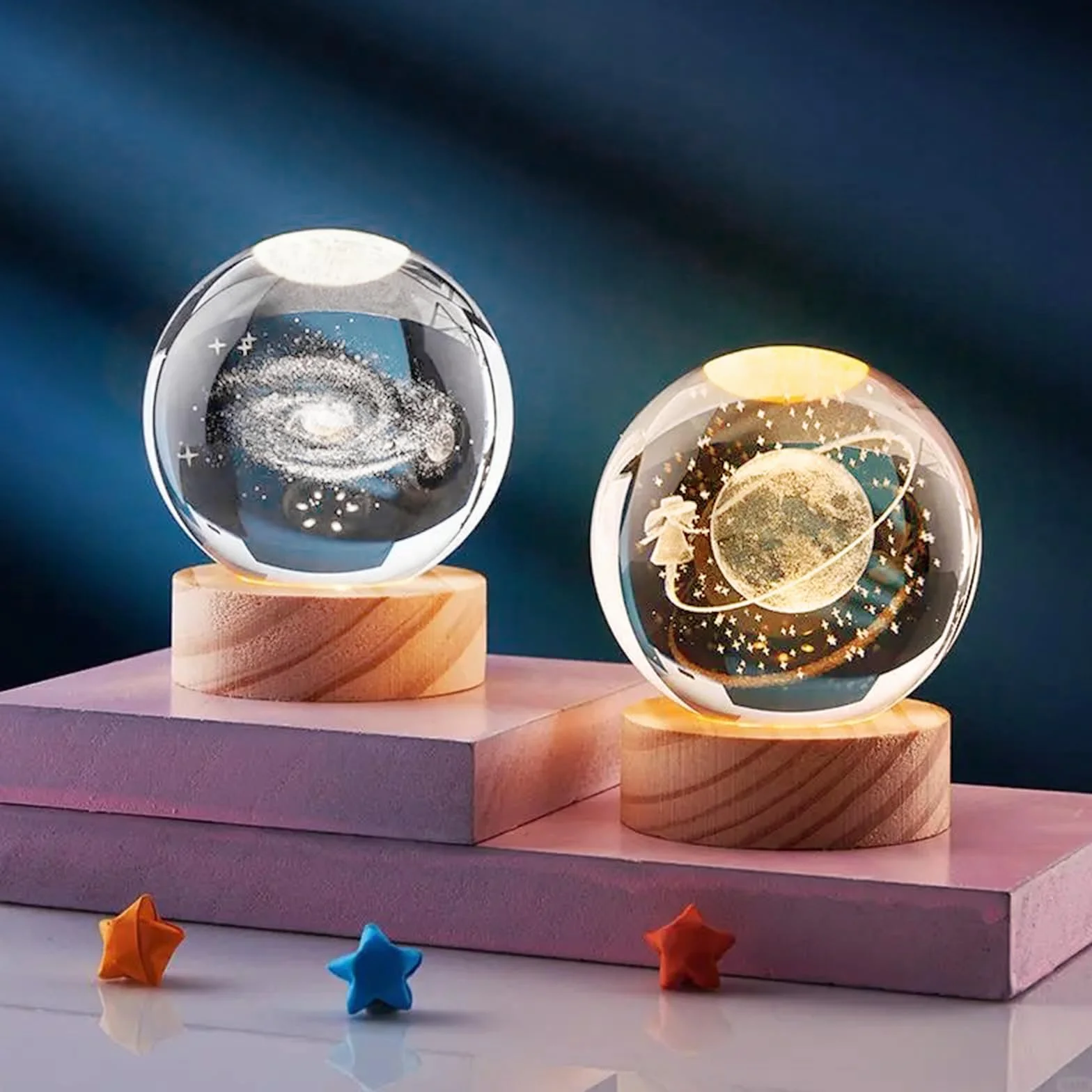 Sfera di Cristallo Stampi Sferici In Silicone con Due Porta Lampade DIY Sfera Lampada Resina Epossidica per Realizzare Vari Stili di Lampade a Sfera Stampo Profumatore Resina