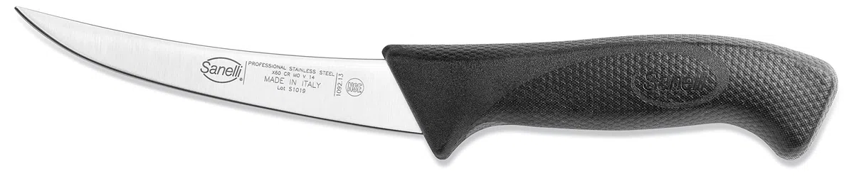 Coltello Disosso curvo stretto Macellaio cm.13 Linea Skin