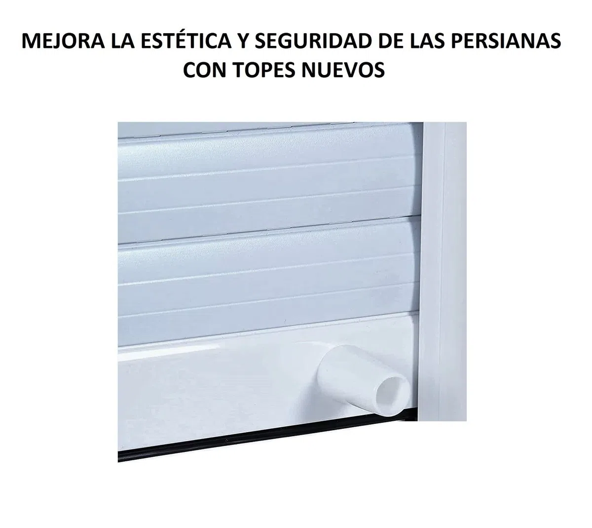 Fermi per Tapparelle bianchi 40 mm - Tappi per tende bianchi - Include viti e rondelle (20 pezzi)