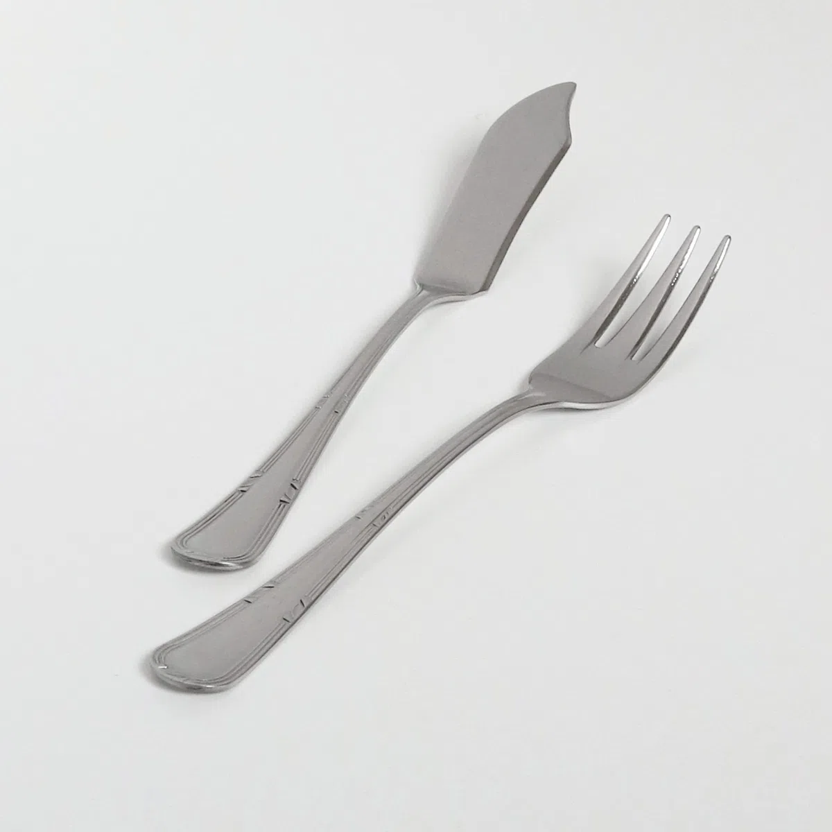 Pintinox Valencia 12 Coppie Posate Pesce, Acciaio Inox, Made in Italy