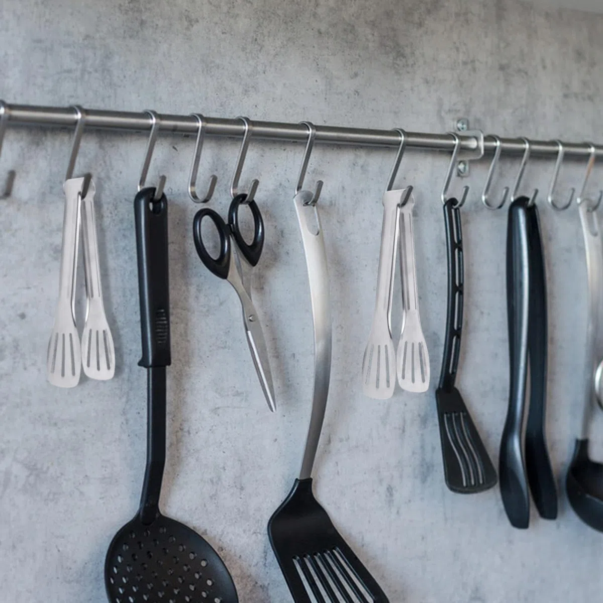 10 Pezzi Pinze Cucina Barbecue Professionale Pinza Barbecue Chef Acciaio Inox Multifunzione per Barbecue, Bistecca, Hamburger, Pasta, Dessert, Decorazione