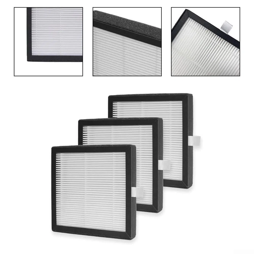 Confezione da 3 filtri HEPA di ricambio per Afloia per purificatore d'aria e deumidificatore Q7 2 in 1 - Pre-filtro lavabile compatibile con AFLOIA-per modello Q7, bianco/nero