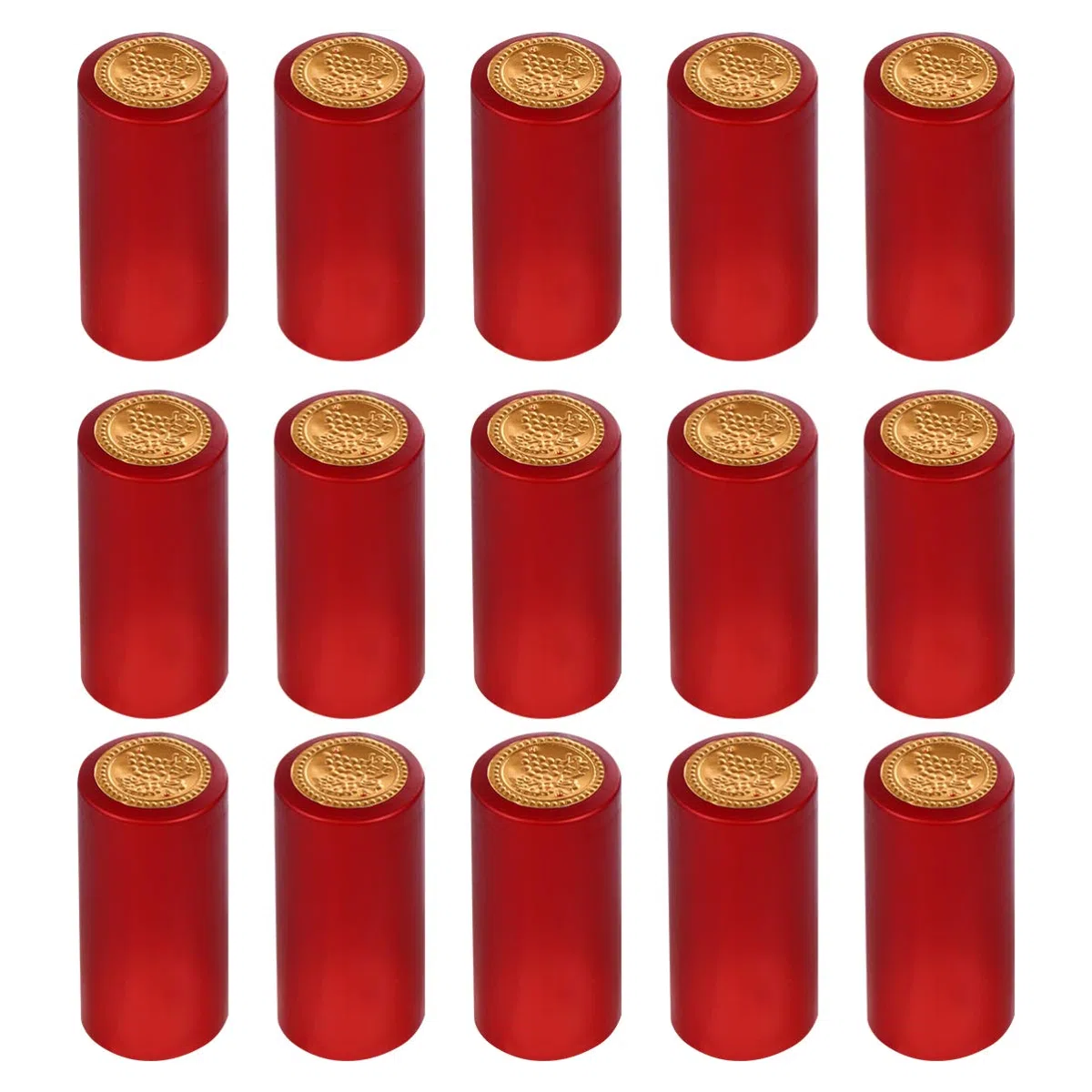 Toddmomy 100 Pz Capsule Termoretraibili in PVC, Vino Rosso Opaco Termoretraibile Capsule Bottiglia Vino Tappi Termoretraibili Vino Termoretraibile Maniche Tappi per Cantine E Uso Domestico