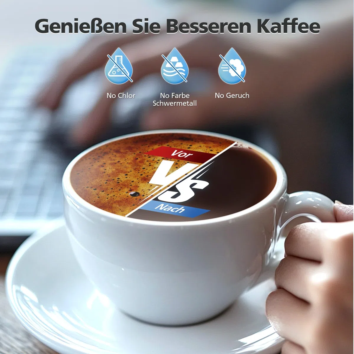 4 filtri dell'acqua compatibili con Philips AquaClean CA6903/10 CA6903/22 CA6903, filtro dell'acqua di ricambio a 2 livelli, adatto per macchine da caffè Saeco & Philips