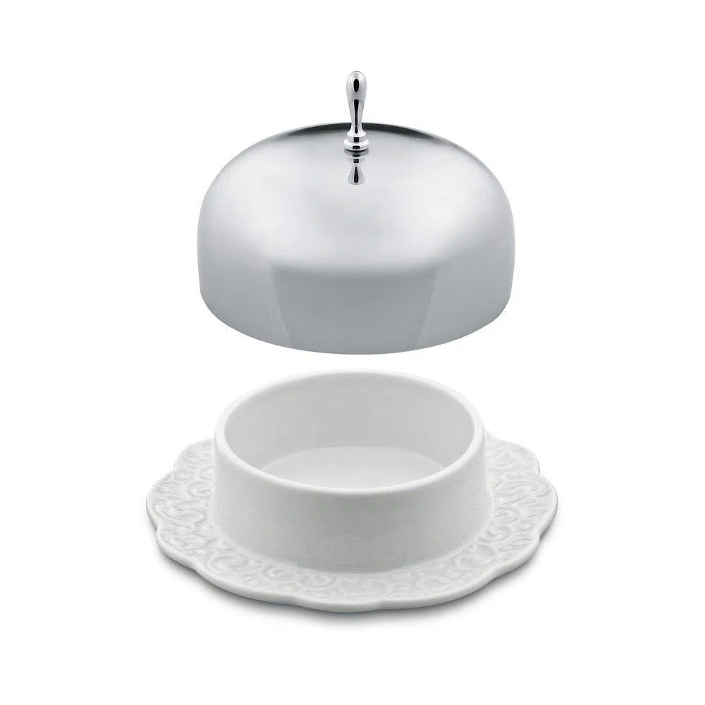 Alessi MW16 - Burriera in Porcellana, Colore: Bianco