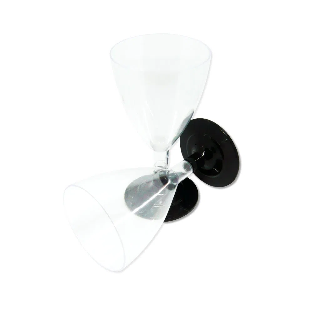 PZ 100 CALICE VINO BASE NERA BLACK BICCHIERI PROSECCO CC 180 TRASPARENTI CHAMPAGNE HAPPY HOUR APERITIVO APERICENA PLP USA E GETTA