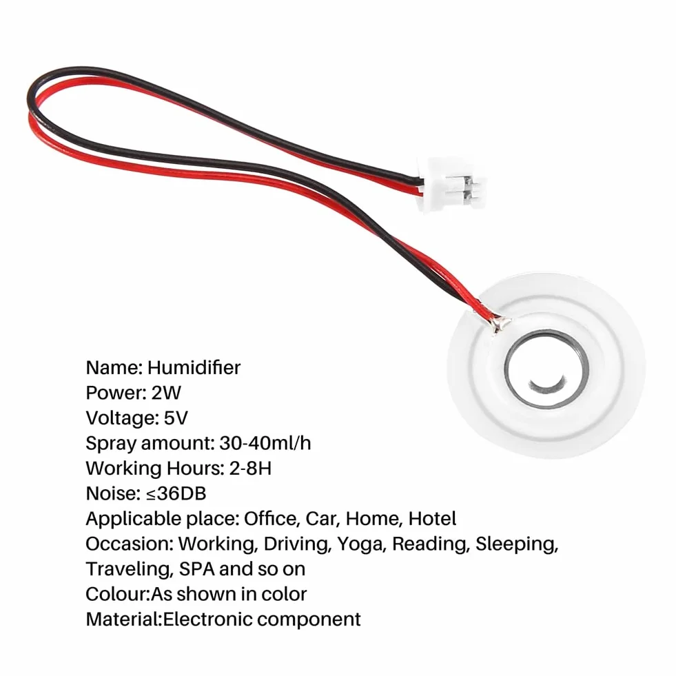 4 pezzi 20 mm ultrasuoni nebbia Fogger atomizzatore piastra pellicola accessori umidificatore guarnizione in gomma