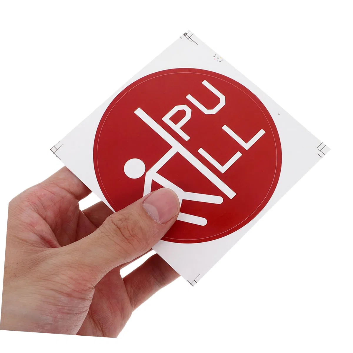 TEHAUX Adesivi Push per Porte in Vetro 36 Pezzi, Etichette in Rame Facili da Rimuovere per Avvisi di Sicurezza, per Uffici e Negozi su Superfici di Vetro