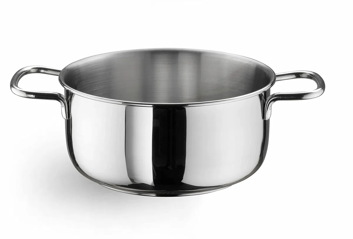 PINTINOX Prima Collection Ecoline Casseruola 2 Manici Acciaio Inox Nichel Free Induzione Diametro 22 cm