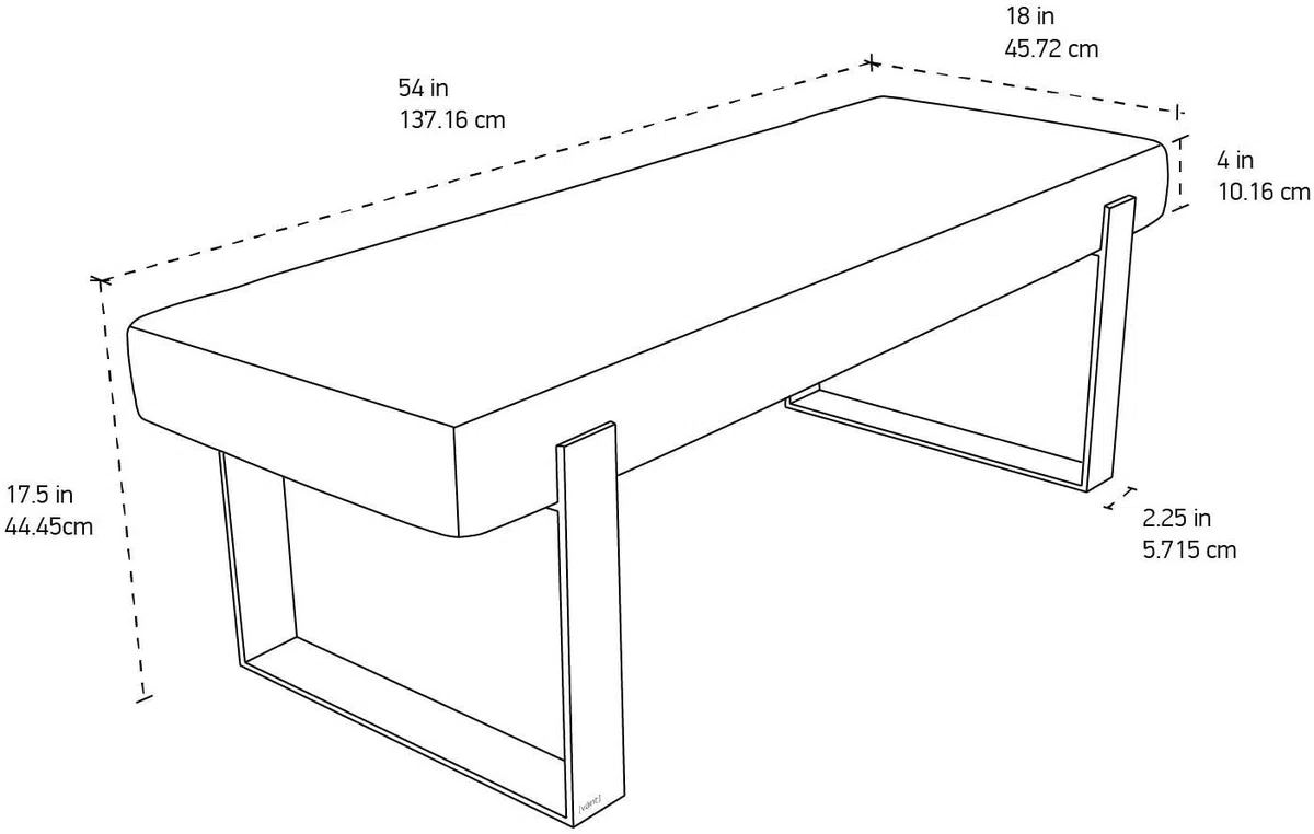 VANT Imbottito Camera da Letto Panca - Soggiorno & Sala Ottomano -158 kg Peso Capacità (Velluto Sabbia Tempesta)