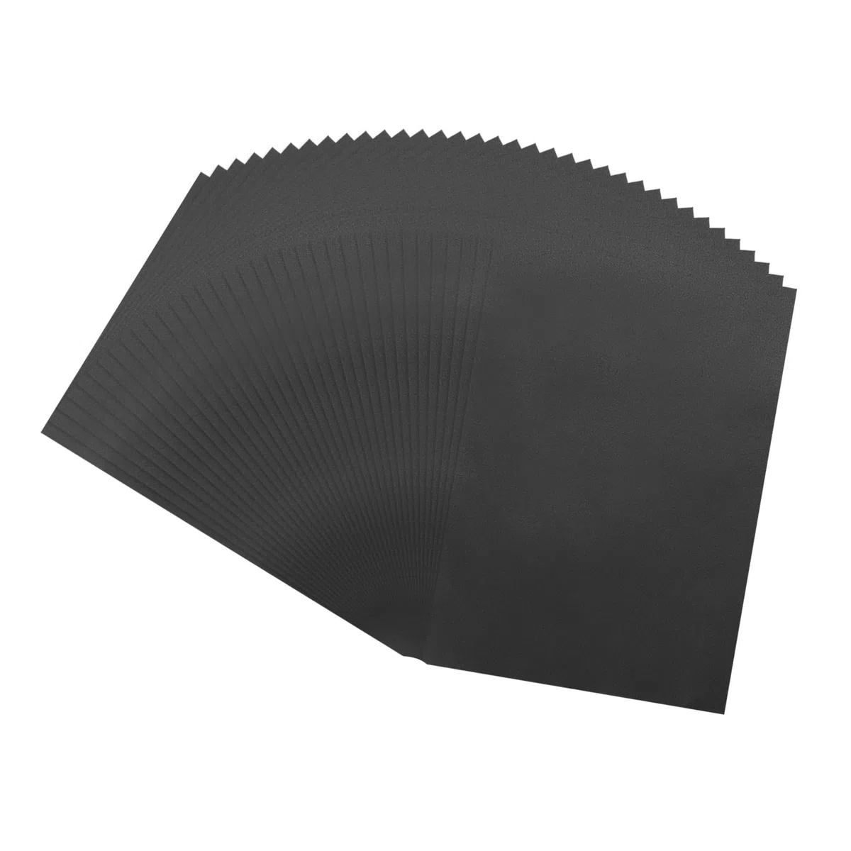sourcing map 50 fogli di carta pergamena colorata, 15 x 21,1 cm, 100 g/m², traslucida, stampabile, per la stampa di inviti di nozze, stampante laser a getto d'inchiostro, nero
