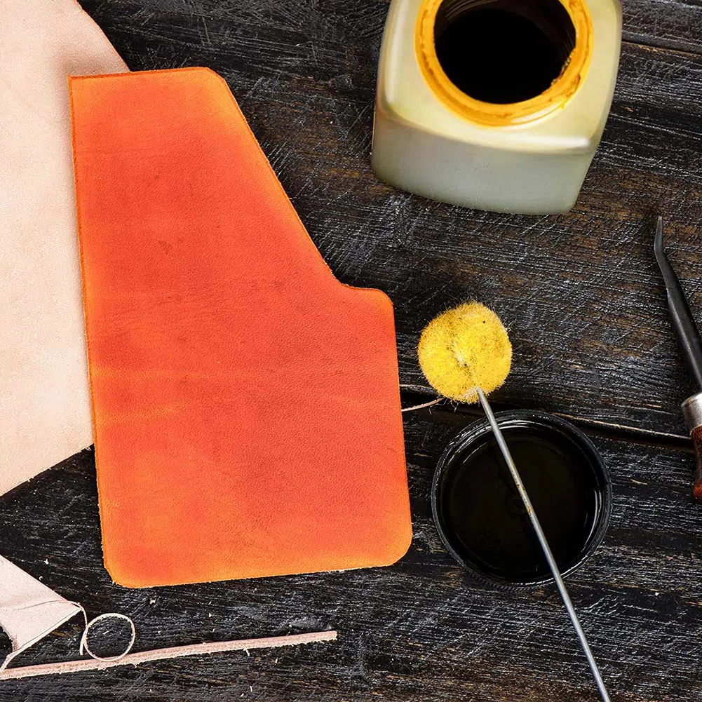 25 pennelli in lana Daubers con applicatore in pelle con manico in metallo per progetti fai da te, colorante in pelle, lucidante per lustrascarpe