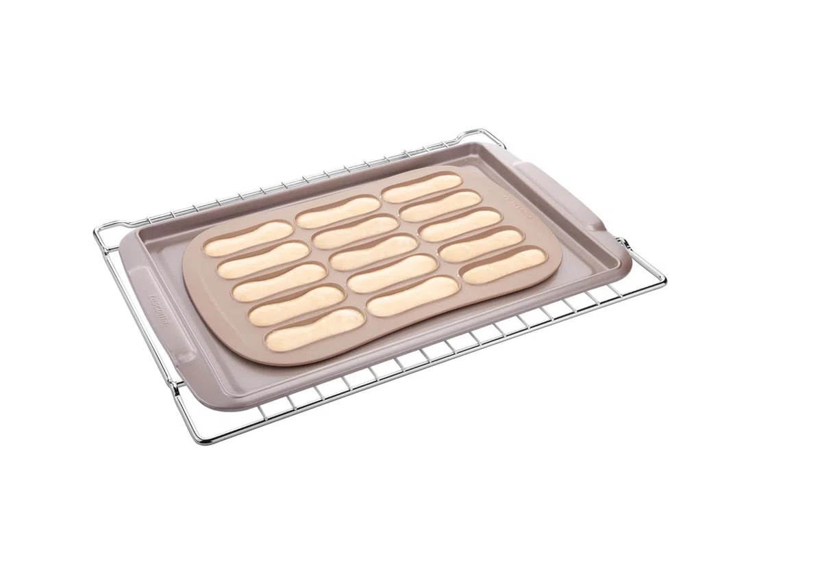Tescoma 629528 Stampo per Savoiardi, Silicone, 34.5 x 21.5 x 1 cm
