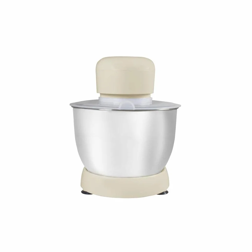 BEPER BP.200 Impastatrice Planetaria professionale 4,5L, Potenza 1000W, 8 Velocità e Funzione Pulse - Frusta, Paraschizzi e Gancio Inclusi, Bianco