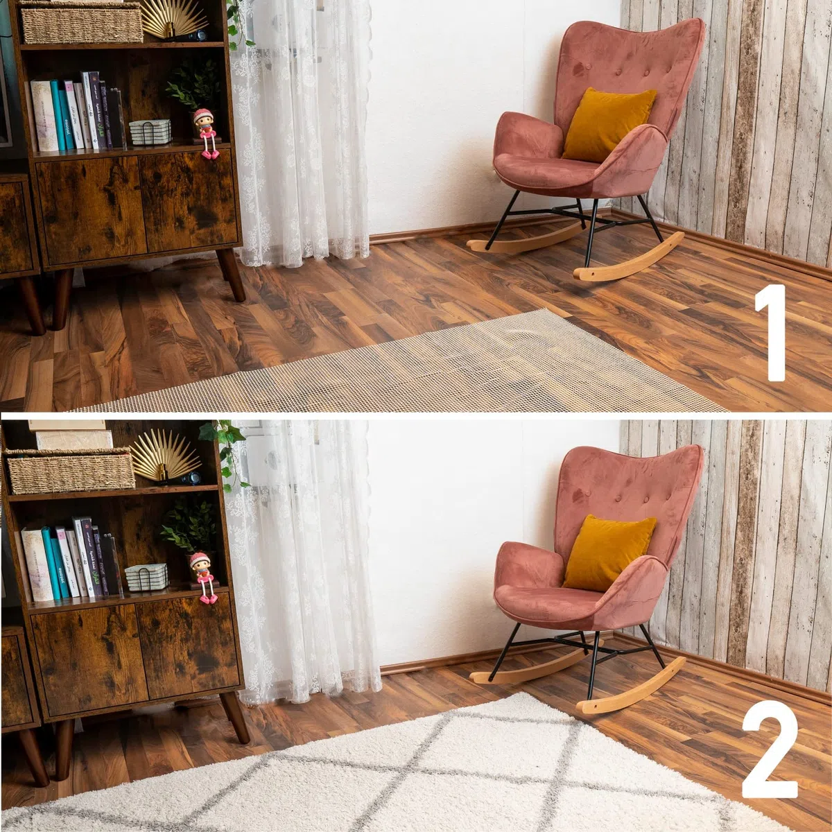 antiscivolo e protezione per moquette, tappetino antiscivolo per tappeti - Sottofondo antiscivolo , taglio con le forbici … (160_x_225_cm)
